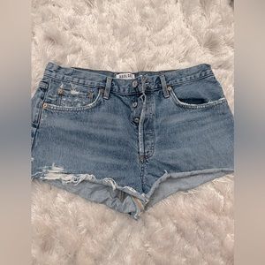 Agolde high waist denim shorts